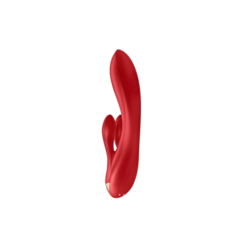 Смарт-вибратор Satisfyer Double Flex Connect App красный 