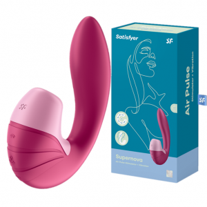 Вибратор с вакуумно-волновым стимулятором клитора Satisfyer Supernova розовый