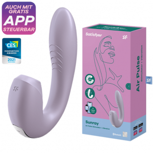 Смарт-вибратор с вакуумно-волновым стимулятором клитора Satisfyer Sunray Connect App