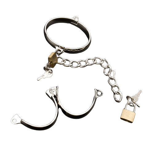 Оковы на ноги металлические на цепи мужские