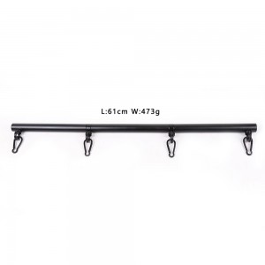 Распорка для рук и ног с карабинами черная (иной угол)