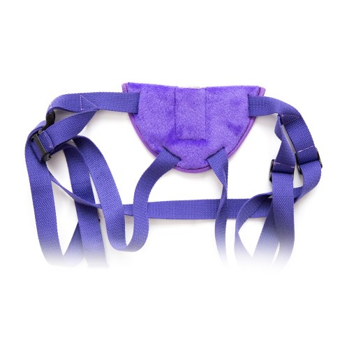 Фиолетовый ремень для страпона 