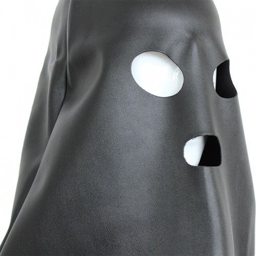 Черная кожаная БДСМ маска