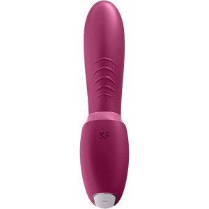 Смарт-вибратор с вакуумно-волновым стимулятором клитора Satisfyer Sunray розовый (иной угол)