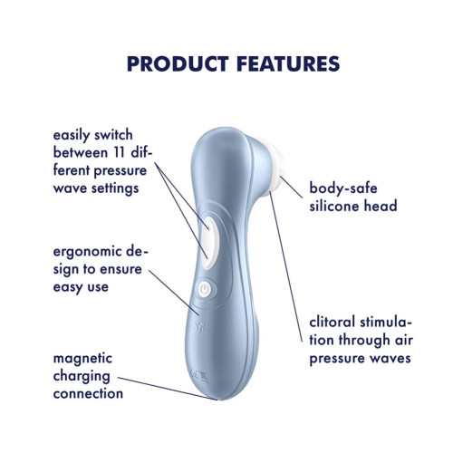 МЯГКАЯ ВАКУУМНАЯ УПАКОВКА Вакуумно-волновой вибратор Satisfyer Pro2 Next Gen голубой
