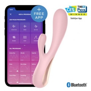 МЯГКАЯ ВАКУУМНАЯ УПАКОВКА cмарт-вибратор Satisfyer Mono Flex розовый гнущийся