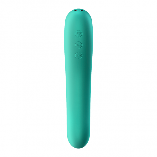 ДЕФОРМИРОВАННАЯ УПАКОВКА Вакуумно-волновой вибратор Satisfyer Dual Kiss зеленый