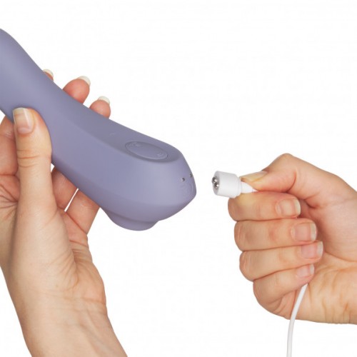 ДЕФОРМИРОВАННАЯ УПАКОВКА Клиторальный смарт-стимулятор с вибрацией Satisfyer Dual Pleasure сиреневый