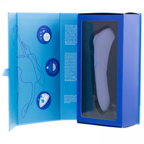 ДЕФОРМИРОВАННАЯ УПАКОВКА Клиторальный смарт-стимулятор с вибрацией Satisfyer Dual Pleasure сиреневый