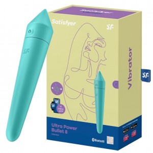 ДЕФОРМИРОВАННАЯ УПАКОВКА Универсальный смарт-стимулятор Satisfyer Ultra Power Bullet 8 бирюзовый