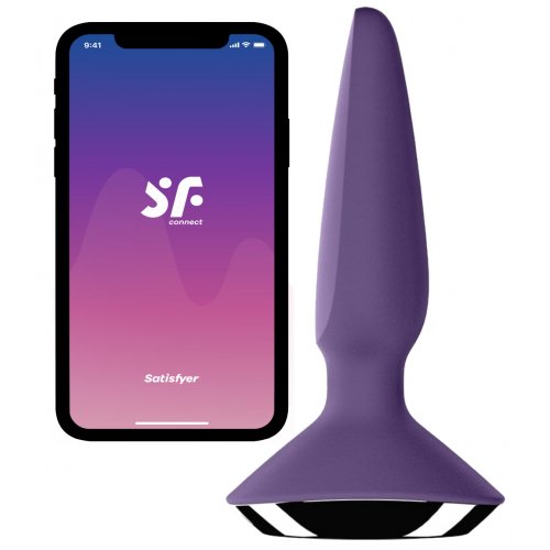 ДЕФОРМИРОВАННАЯ УПАКОВКА Анальная вибропробка Satisfyer Plug-ilicious 1 фиолетовый