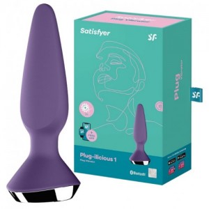 ДЕФОРМИРОВАННАЯ УПАКОВКА Анальная вибропробка Satisfyer Plug-ilicious 1 фиолетовый