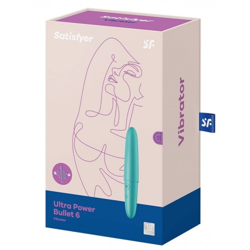 ДЕФОРМИРОВАННАЯ УПАКОВКА Мини-вибратор Satisfyer Ultra Power Bullet 6 бирюзовый