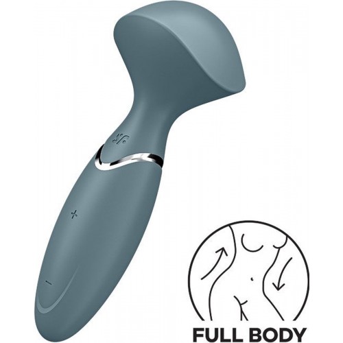 Вибромассажер перезаряжаемый Satisfyer Mini Wand-er grey 