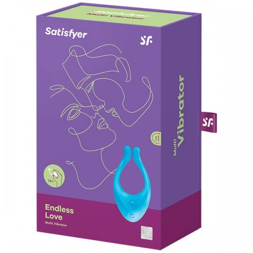 ДЕФОРМИРОВАННАЯ УПАКОВКА Многофункциональный вибратор для пар Satisfyer Endless Love голубой