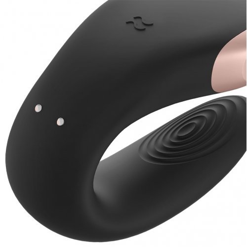 ДЕФОРМИРОВАННАЯ УПАКОВКА Смарт-стимулятор для пар Satisfyer Double Love черный