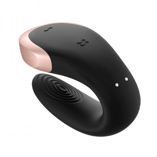 ДЕФОРМИРОВАННАЯ УПАКОВКА Смарт-стимулятор для пар Satisfyer Double Love черный