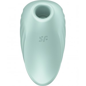 ДЕФОРМИРОВАННАЯ КОРОБКА Вакуумно-волновой стимулятор с вибрацией Satisfyer Pearl Diver зеленый ДЕФОРМИРОВАННАЯ КОРОБКА Вакуумно-волновой стимулятор с вибрацией Satisfyer Pearl Diver зеленый (иной угол)