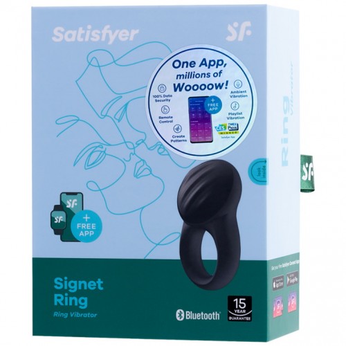 ДЕФОРМИРОВАННАЯ УПАКОВКА Эрекционное смарт-кольцо Satisfyer Signet Ring