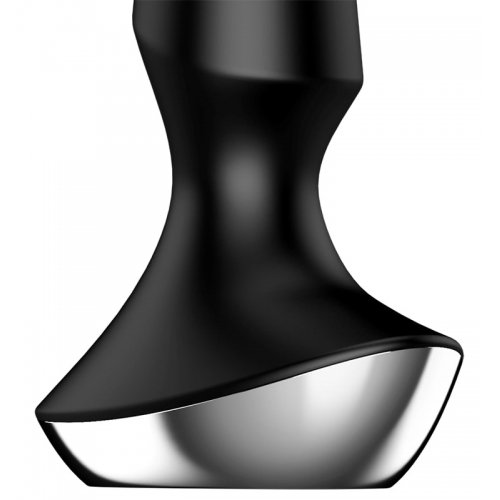 ДЕФОРМИРОВАННАЯ УПАКОВКА Анальный смарт-стимулятор с вибрацией Satisfyer Plug-ilicious 2 черный