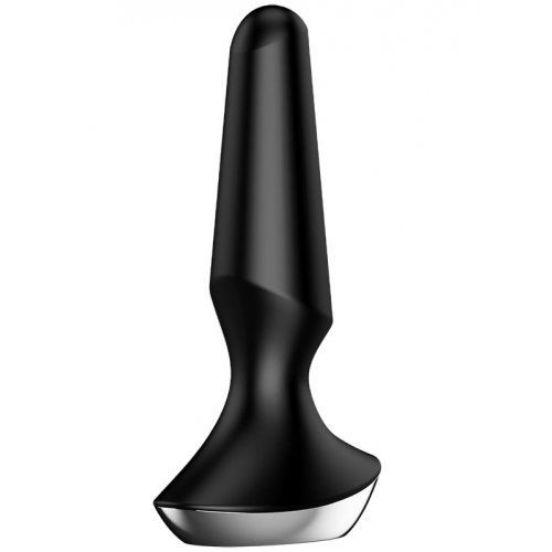 ДЕФОРМИРОВАННАЯ УПАКОВКА Анальный смарт-стимулятор с вибрацией Satisfyer Plug-ilicious 2 черный