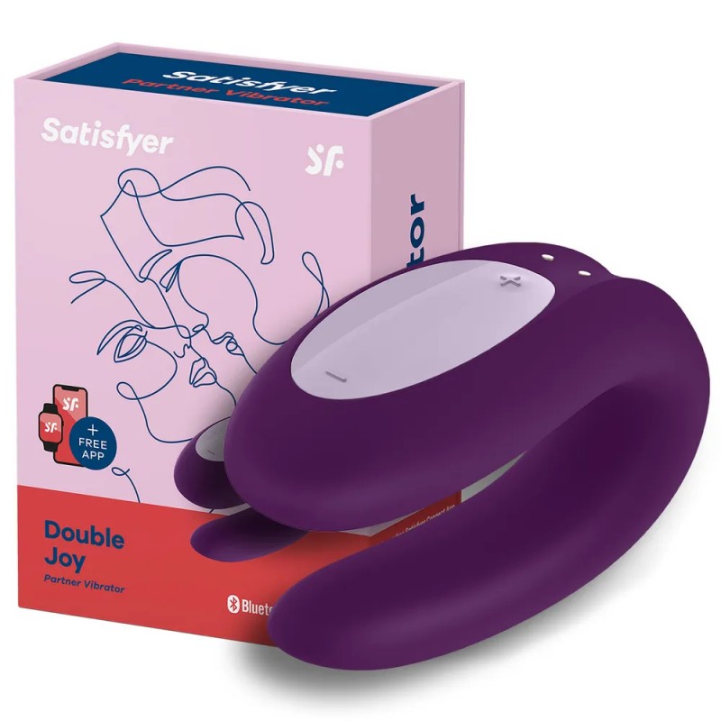 МЯГКАЯ ВАКУУМНАЯ УПАКОВКА смарт-стимулятор для пар Satisfyer Partner Double Joy черный