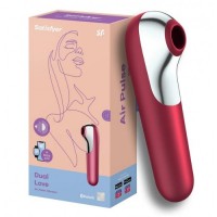 ДЕФОРМИРОВАННАЯ УПАКОВКА Клиторальный смарт-стимулятор с вибрацией Satisfyer Dual Love бордовый