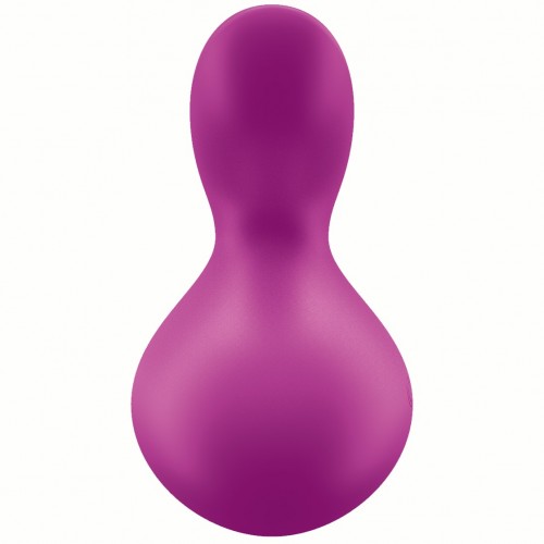 Перезаряжаемый мини-массажер Satisfyer Viva La Vulva 3 малиновый