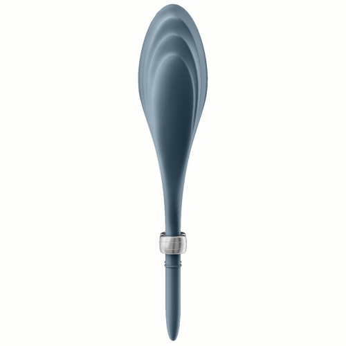 Эрекционное кольцо с вибрацией Satisfyer Duelist серый