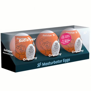 Набор яиц-мастурбаторов Satisfyer Masturbator Egg Crunchy 3 шт