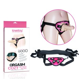 Ремень для страпона Orgasm cozy harness series розовый