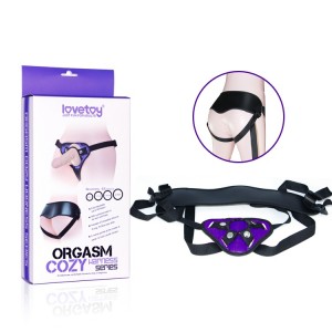 Ремень для страпона Orgasm cozy harness series фиолетовый 