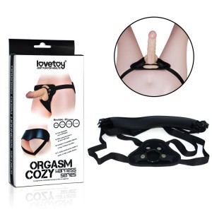 Ремень для страпона Orgasm cozy harness series чёрный