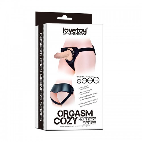 Ремень для страпона Orgasm cozy harness series чёрный