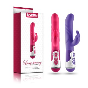 Вибромассажер с клиторальным стимулятором Lusty Bunny