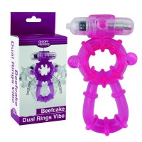 Виброкольцо розовое Beefcake Dual Rings Vibe