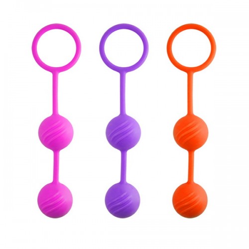 Вагинальные шарики Kegel ball пурпурные 