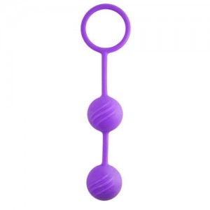 Вагинальные шарики Kegel ball пурпурные 