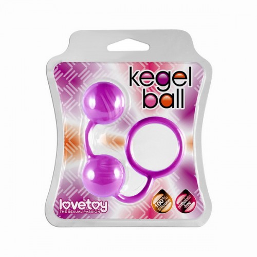 Вагинальные шарики Kegel ball пурпурные 