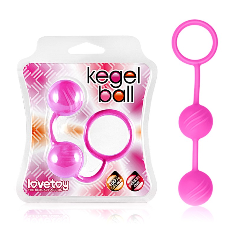 Вагинальные шарики Kegel ball розовые 