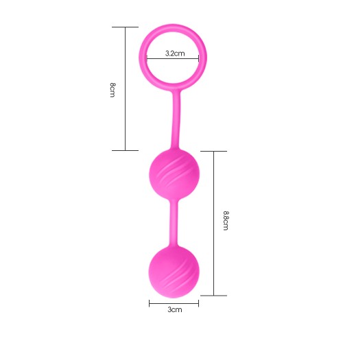 Вагинальные шарики Kegel ball розовые 