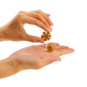 Вагинальные шарики Passion me жёлтые (иной угол)