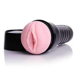 Вагина-мастурбатор с поперечными ребрышками Fleshlight: Pink Wonder Wave Lady