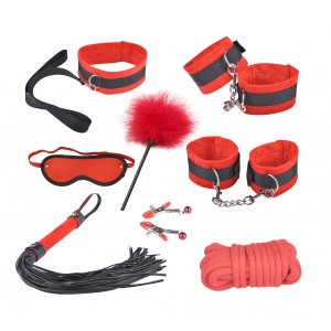Красный бондажный набор Taboo Accessories Extreme Set №5