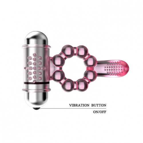 Эрекционное кольцо с вибрацией Pleasure Tongue