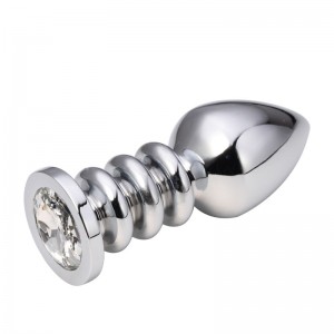 Анальная пробка Silver Relief Diamond L