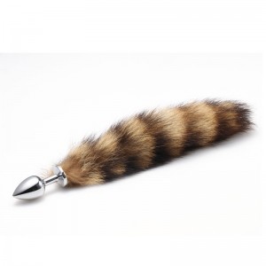 Анальная пробка с хвостиком Anal Plug Tail Silver S