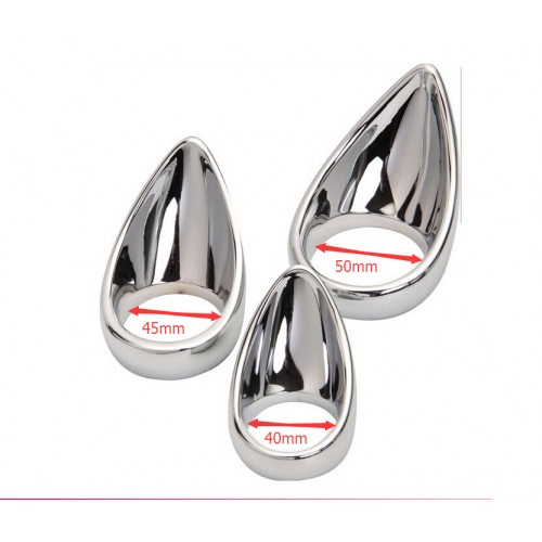 Стальное кольцо на член с языком размер S