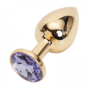 Анальное украшение Golden Plug Small пурпурный