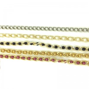 Зажимы с цепочкой Gold and Pink (иной угол)